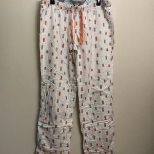 J.Crew Pajama Pants - White with Presents